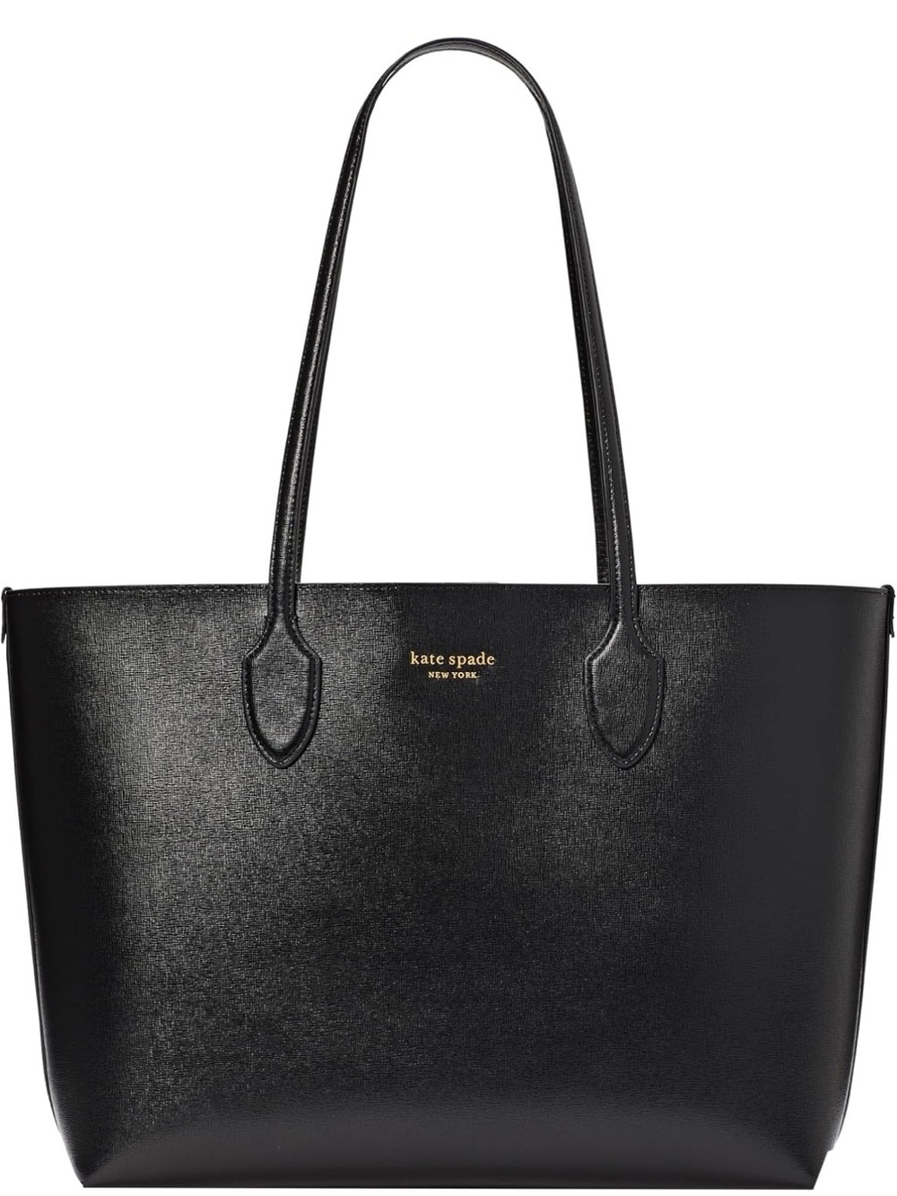 kate spade Bleecker Leather Tote with Gold Logo